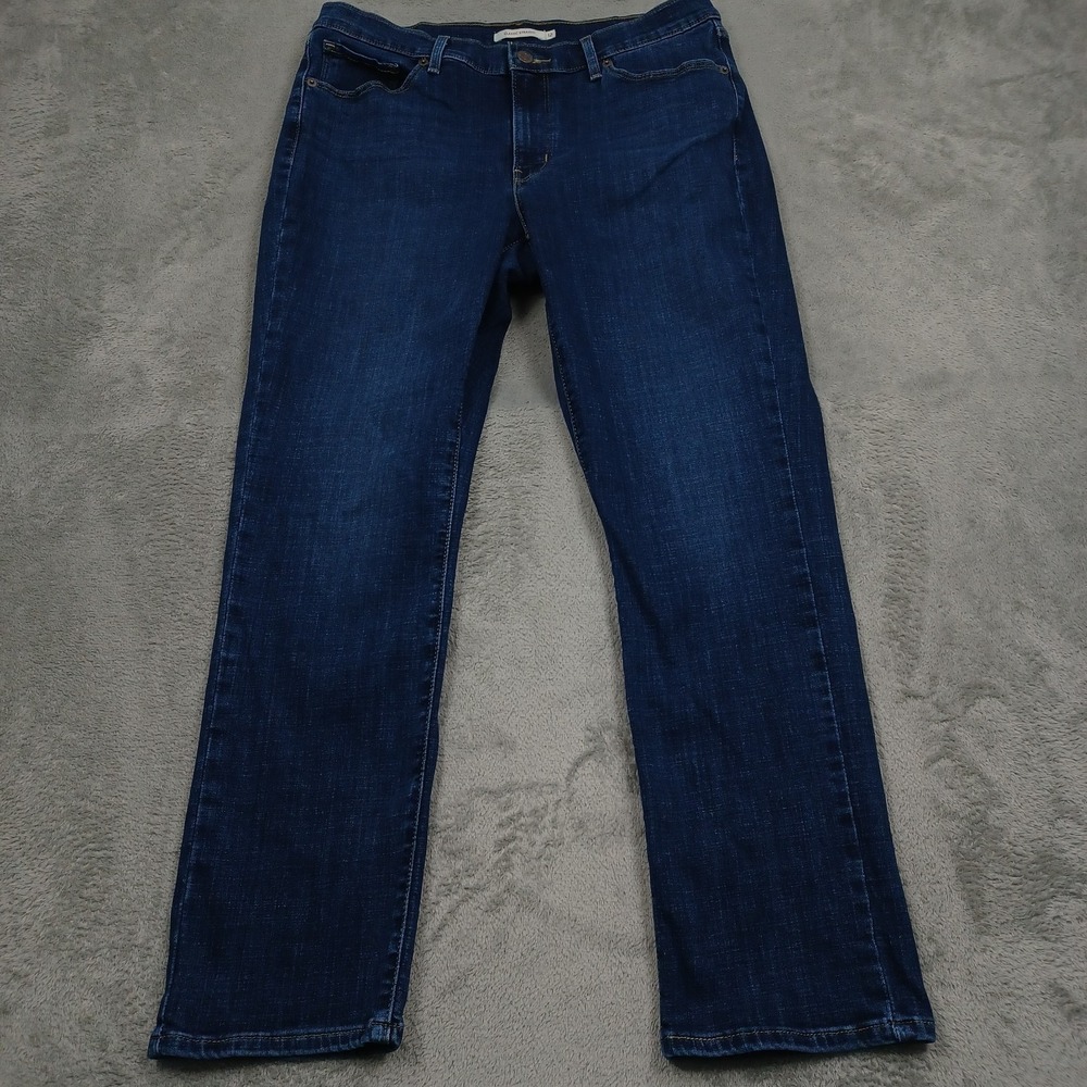 Levis Jeans Womens 12 Blue Denim Classic Straight Casual Modern Pockets